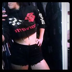 Corvette crop hoodie